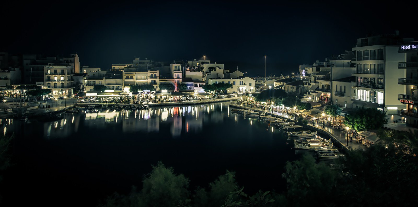 Агиос-Николаос (Крит) ночью