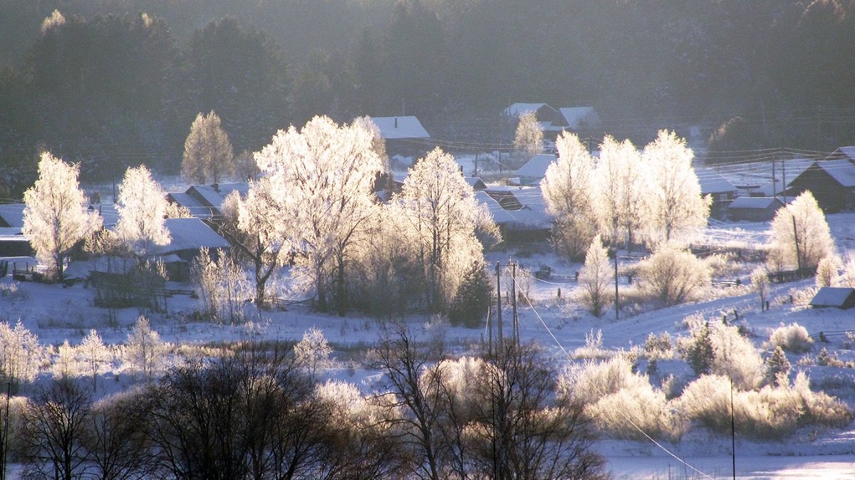 Зима в Восточной Германии