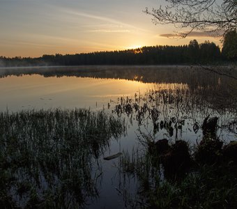 Рассвет на озере Светлояр