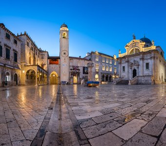 Площадь Лужа в Дубровнике, Хорватия