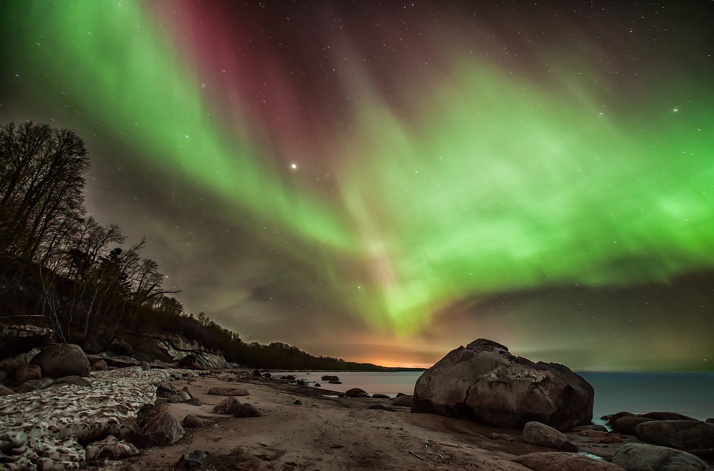 Aurora Borealis over Udria (Estonia)