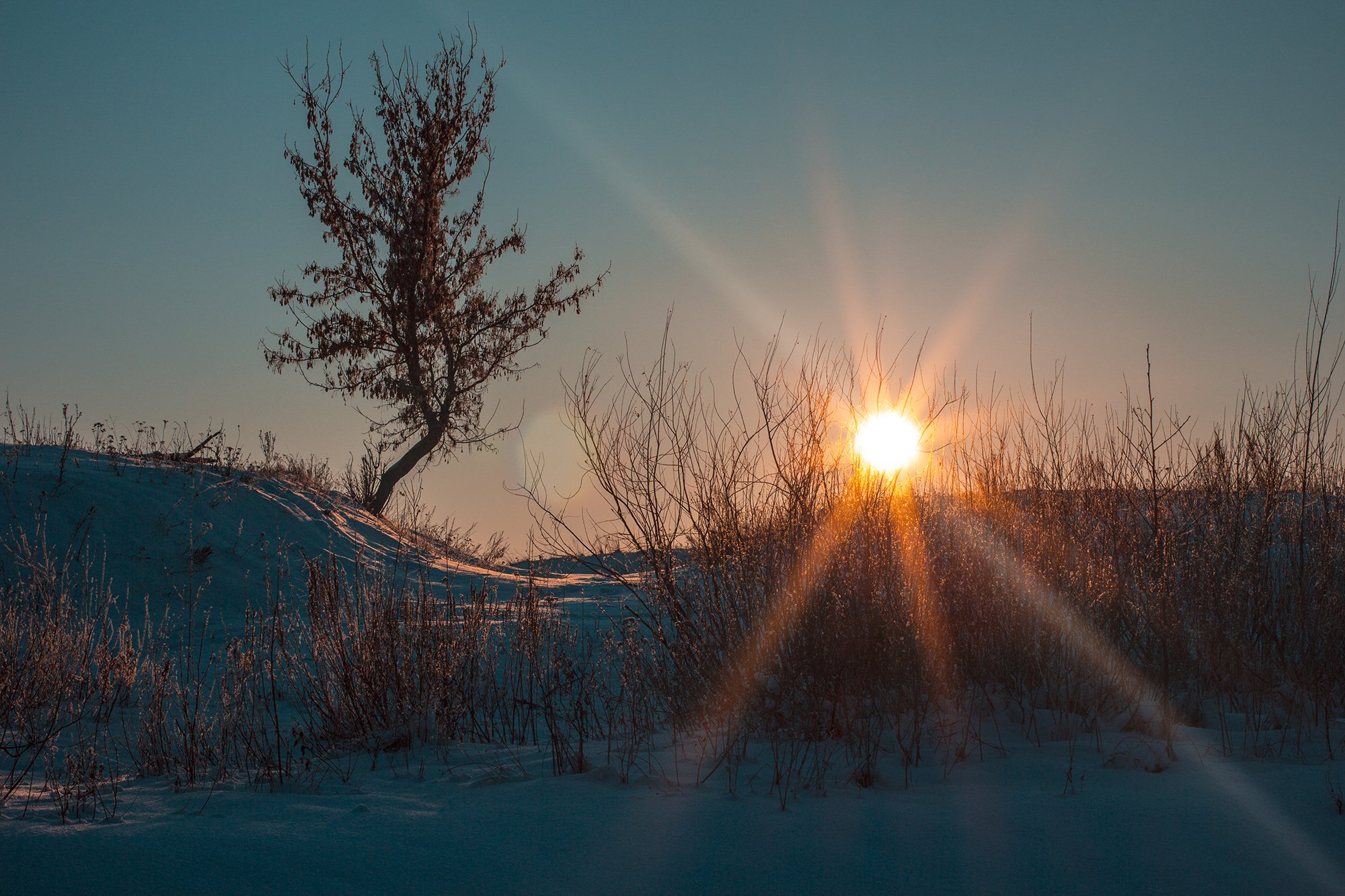 Вечер за городом