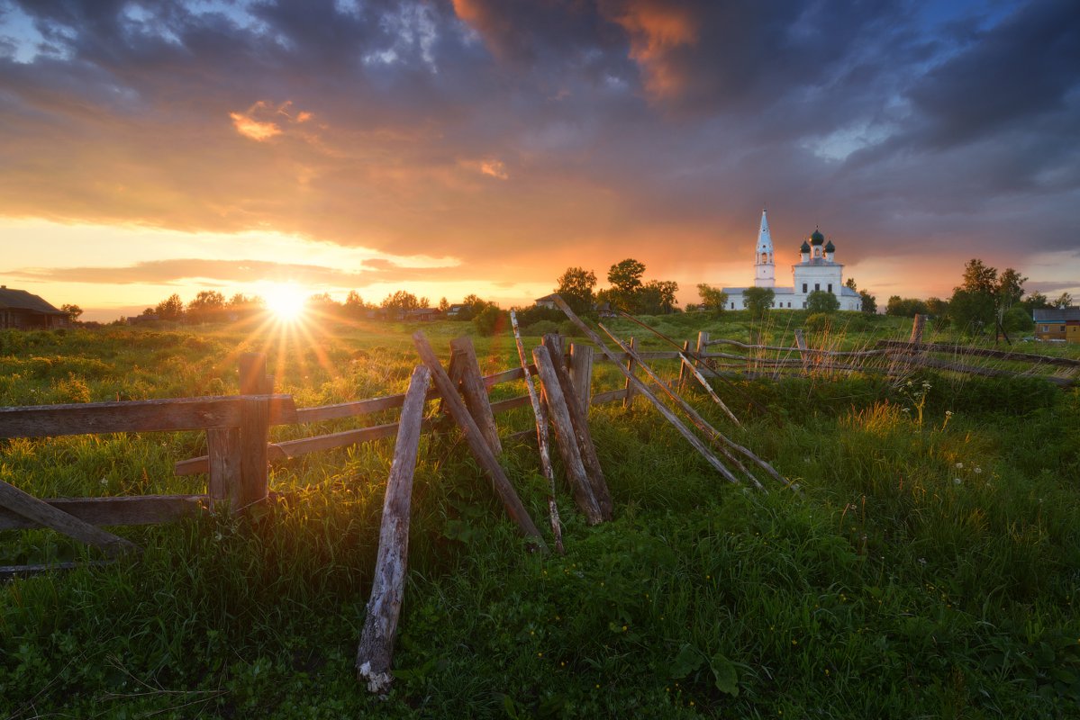 Церковь закат Ярославль