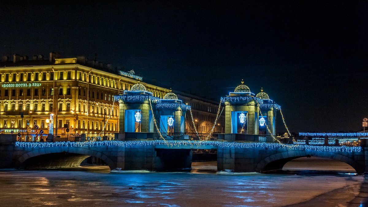 мосты санкт петербурга зимой