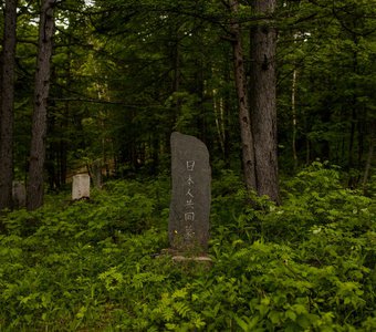 Старое японское кладбище