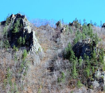 Скалы-останцы. Лазовский район. Приморский край