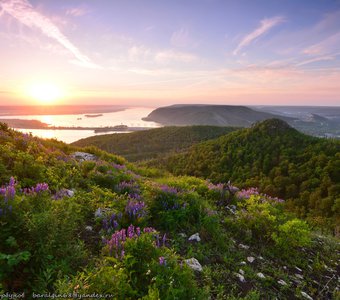 Рассвет в Жигулёвских горах