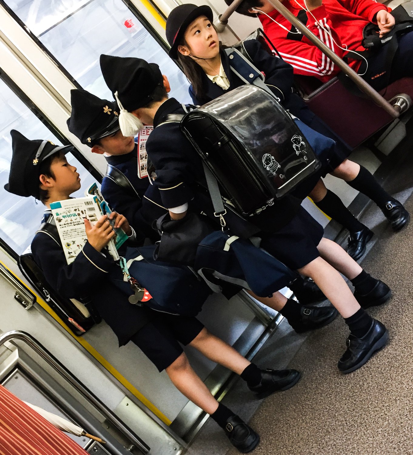 Kids reading manga after school.