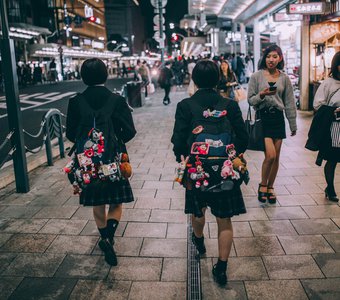 Schoolgirls in Kyoto