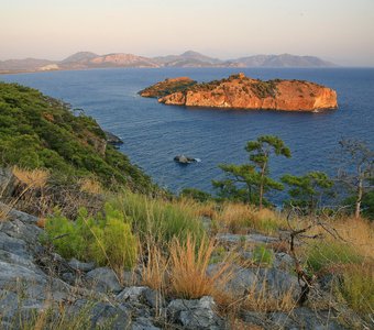 Остров baba island на закате