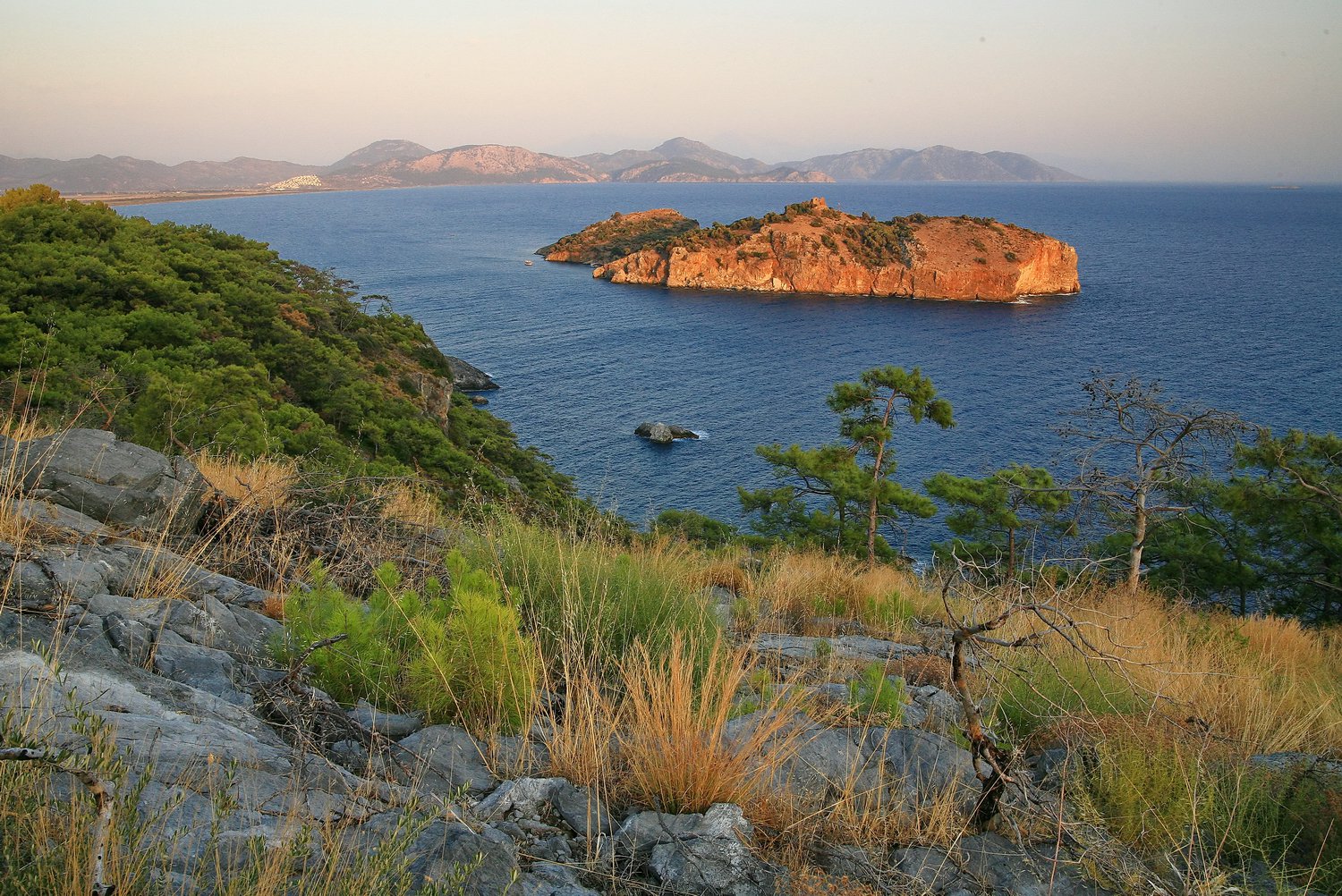 Остров baba island на закате