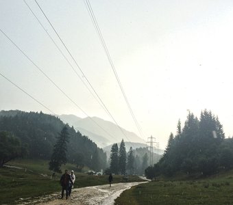 Дождь в горах Трансильвании