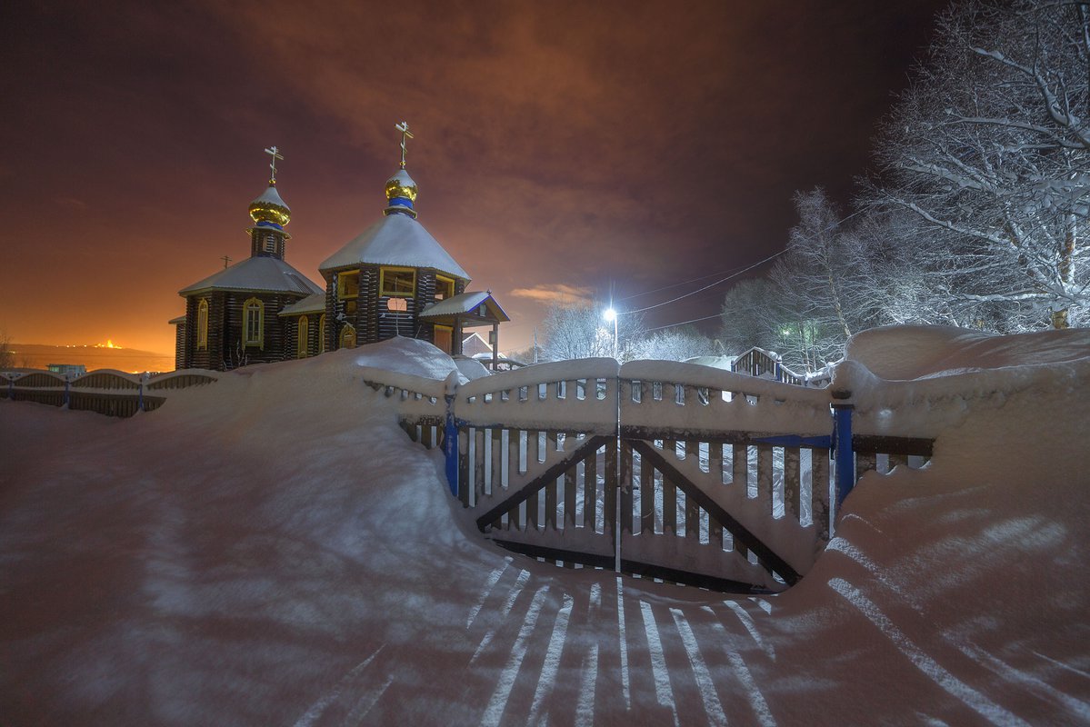 Церковь у реки Мурманск