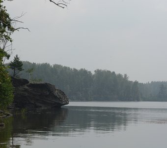 Озеро Большое Миассовое, где работал "Зубр"