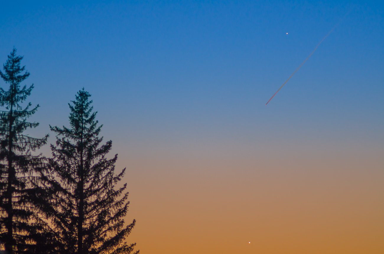 Вечерняя видимость Меркурия и Венеры. 12.03.18
