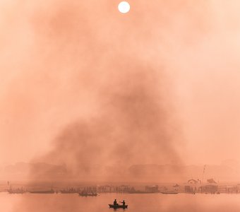 Дымное утро на Ганге