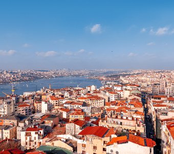 Вид на Стамбул с Галатской башни