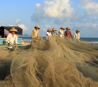 Рыбаки на острове Хайнань