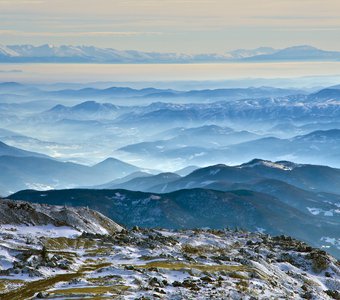 Зимние горы Сербии