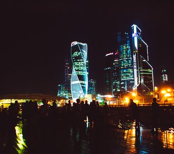Ночная Moscow-Sity