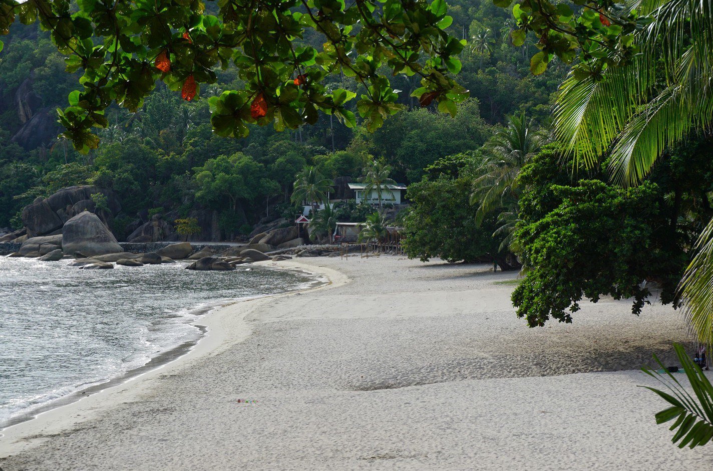 A deserted beach