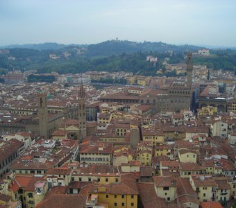 Вид на Флоренцию с купола Дуомо