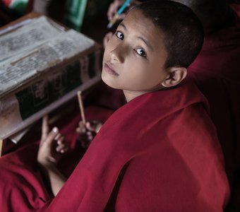 Учеба в бутанском монастыре