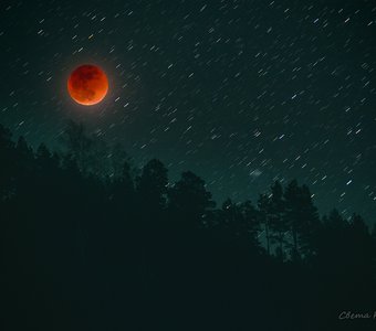 Красная Луна 31-го января 2018-го года.
