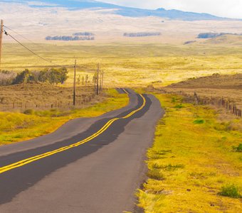 Hawaii road to telescope