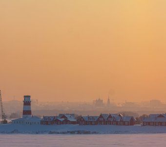 "Рыбацкая деревня" на закате.