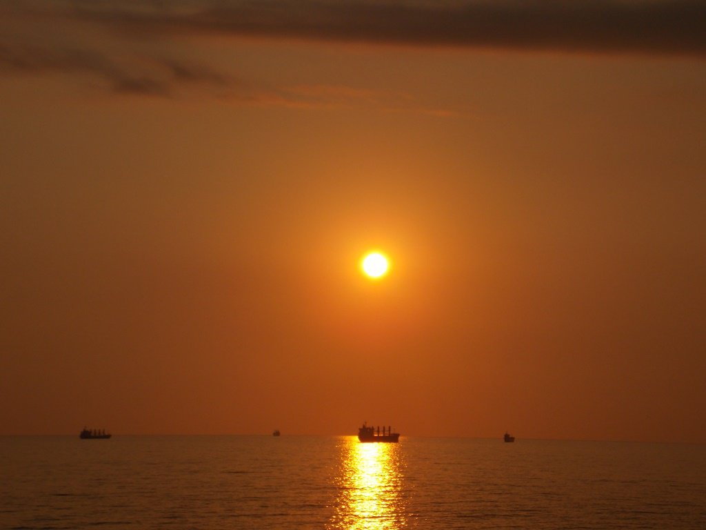 Закат на Черном море