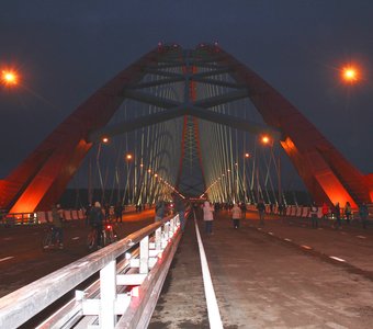Бугринский мост, вечер открытия