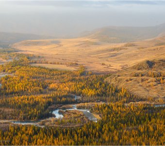 Изгибы реки, первый лёд.