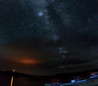 Млечный Путь над Колыванским озером