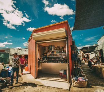 Рынок в Баян-Ульгие. Монголия.