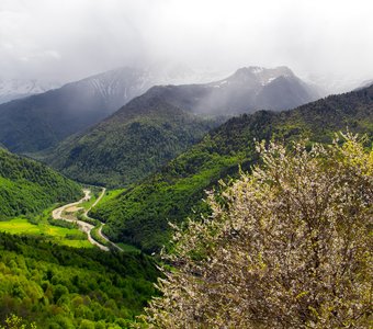 Вид на Архыз весной