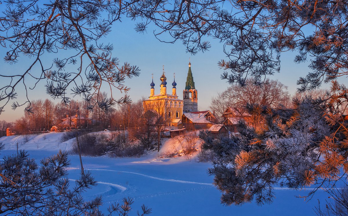 морозное утро москва