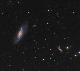Галактики M 106 и NGC 4217