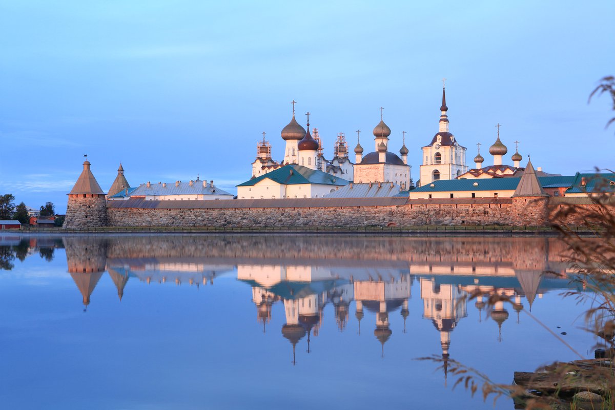 Спасо Преображенский Соловецкий монастырь закат