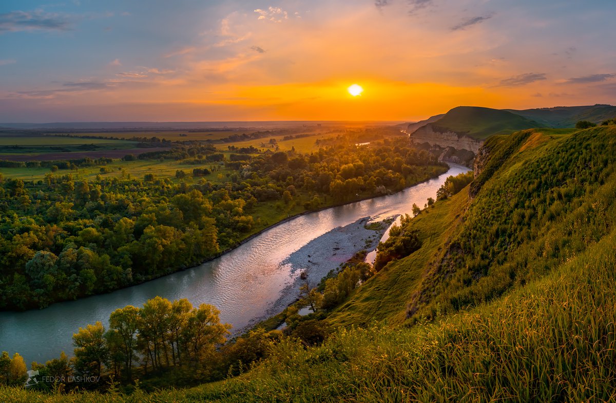 Река Кубань в Высокогорье