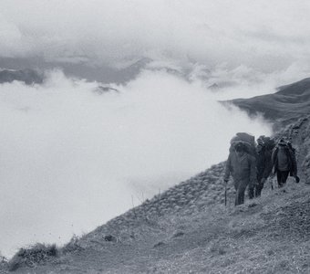 В горах Чечни. Ноябрь 1990 года