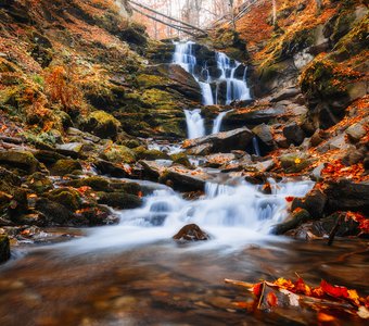 Водопад Шипот осенью
