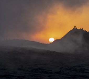 Рассвет на вулкане Эрта Але