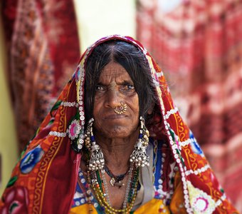 Портрет цыганки из племени Ламбани