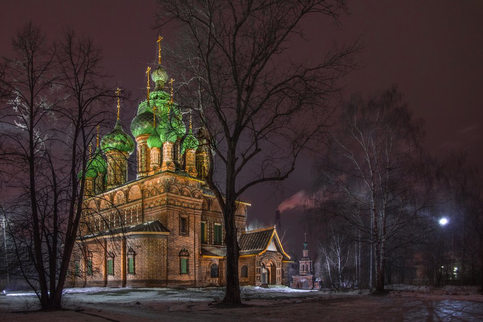 Зимняя ночь в Ярославле