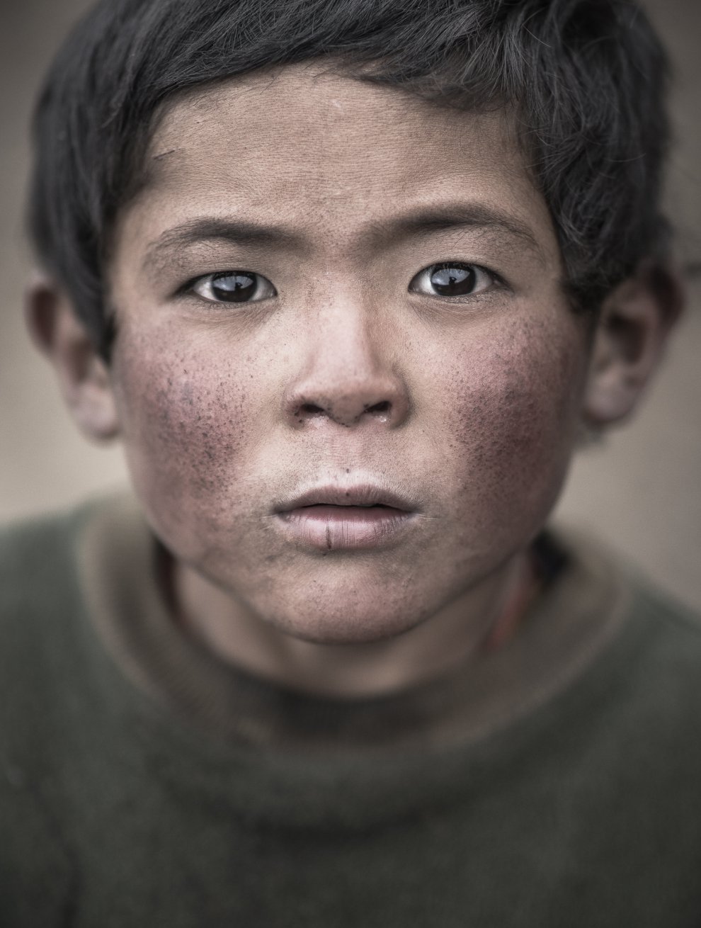 Портрет мальчика из Непала