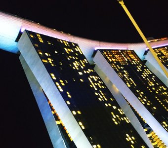 Ночной вид на Marina Bay Sands 5*