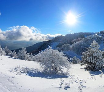 Зима в Крымских горах
