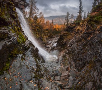 Водопад красивый