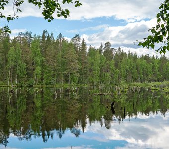 Отражение в озерной глади